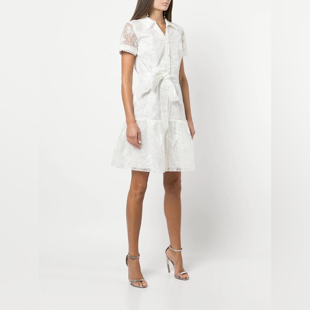 Marchesa NWOT White Lace Eyelet Dress - Picture 5 of 15